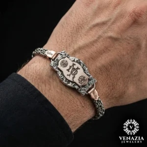 t Eşlere Özel Harfli Gümüş Bileklik Modeli