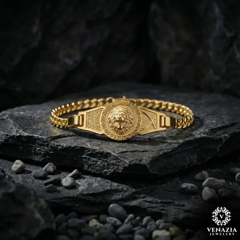 1 Aslan Gümüş Bileklik Modeli