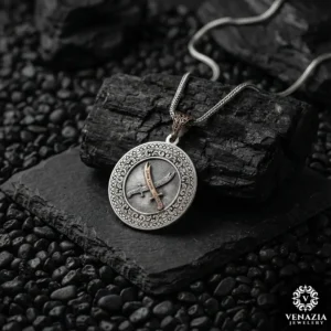 Aslan gümüş madalyon modeli