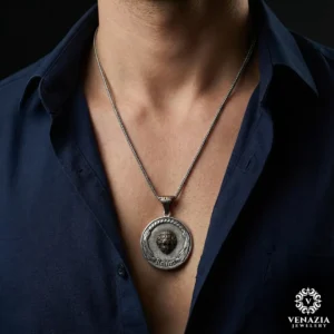 2 Aslan gümüş madalyon modeli