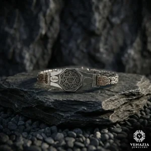 Hazreti Süleyman Mührü Gümüş Bileklik Modeli