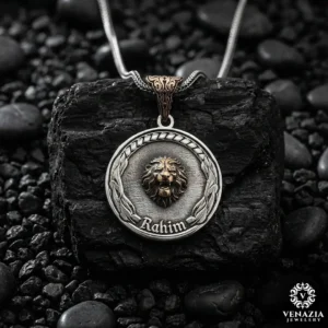 3 Aslan gümüş madalyon modeli