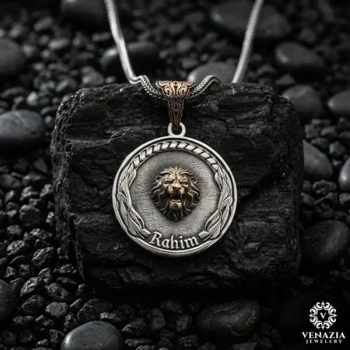 3 Aslan gümüş madalyon modeli